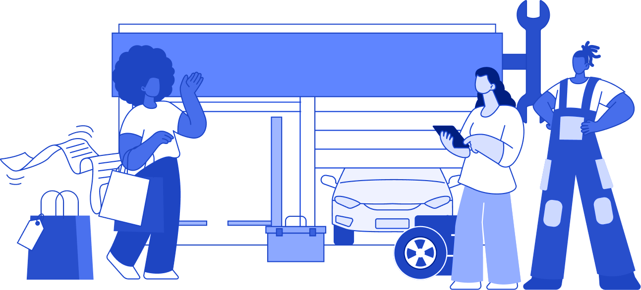 garage-pick-up-blue-illustration garage-pick-up-blue-illustration