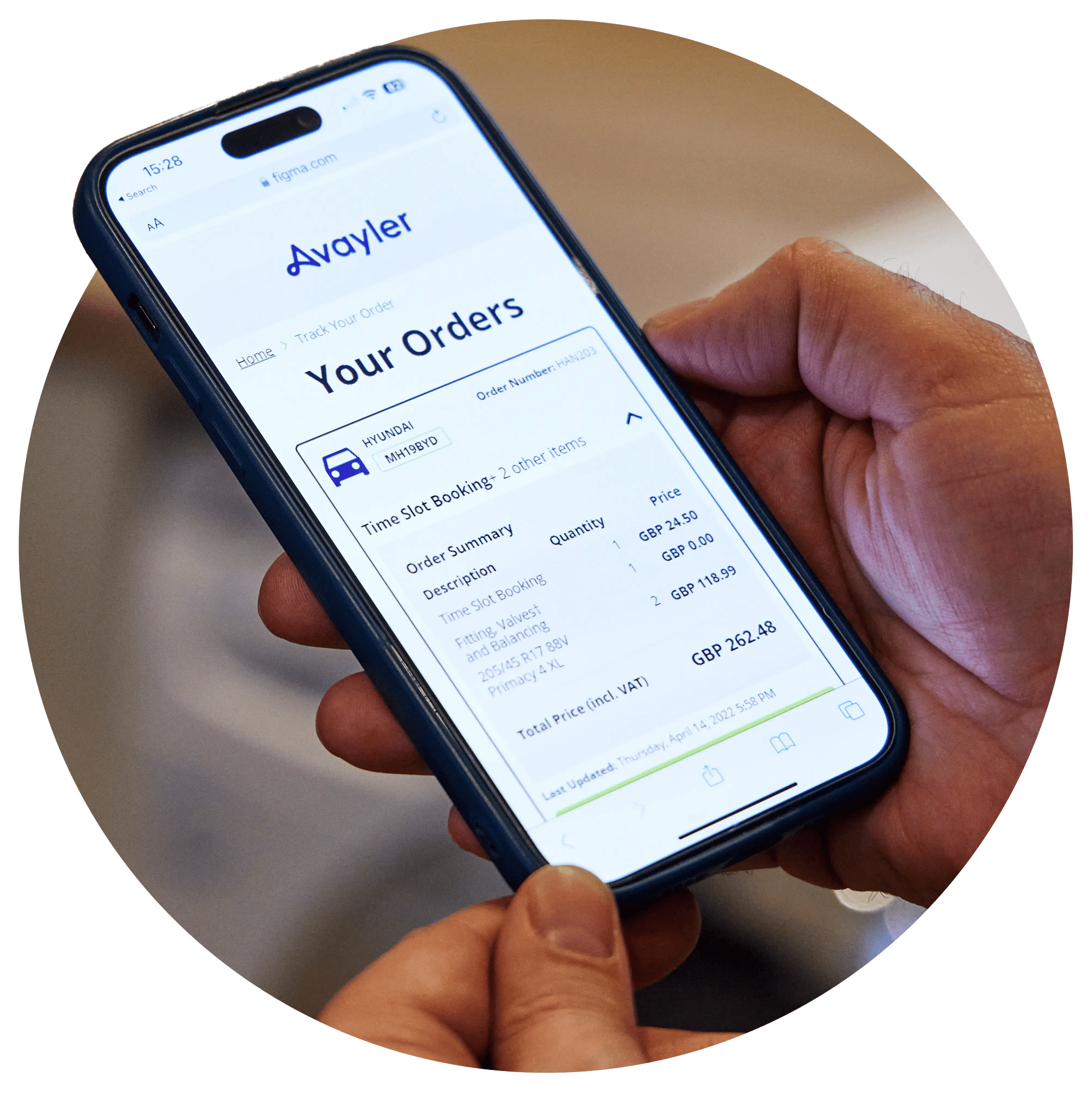 Avayler app phone screen Avayler app phone screen