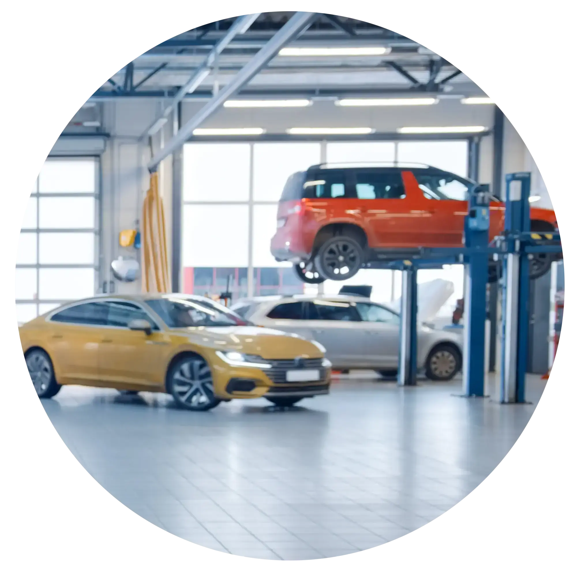 Car in garage